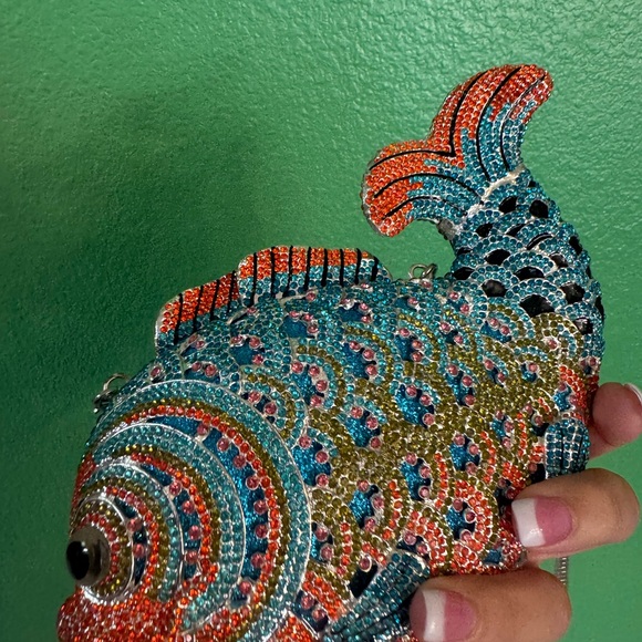 Colorful Fish purse - Picture 9 of 12